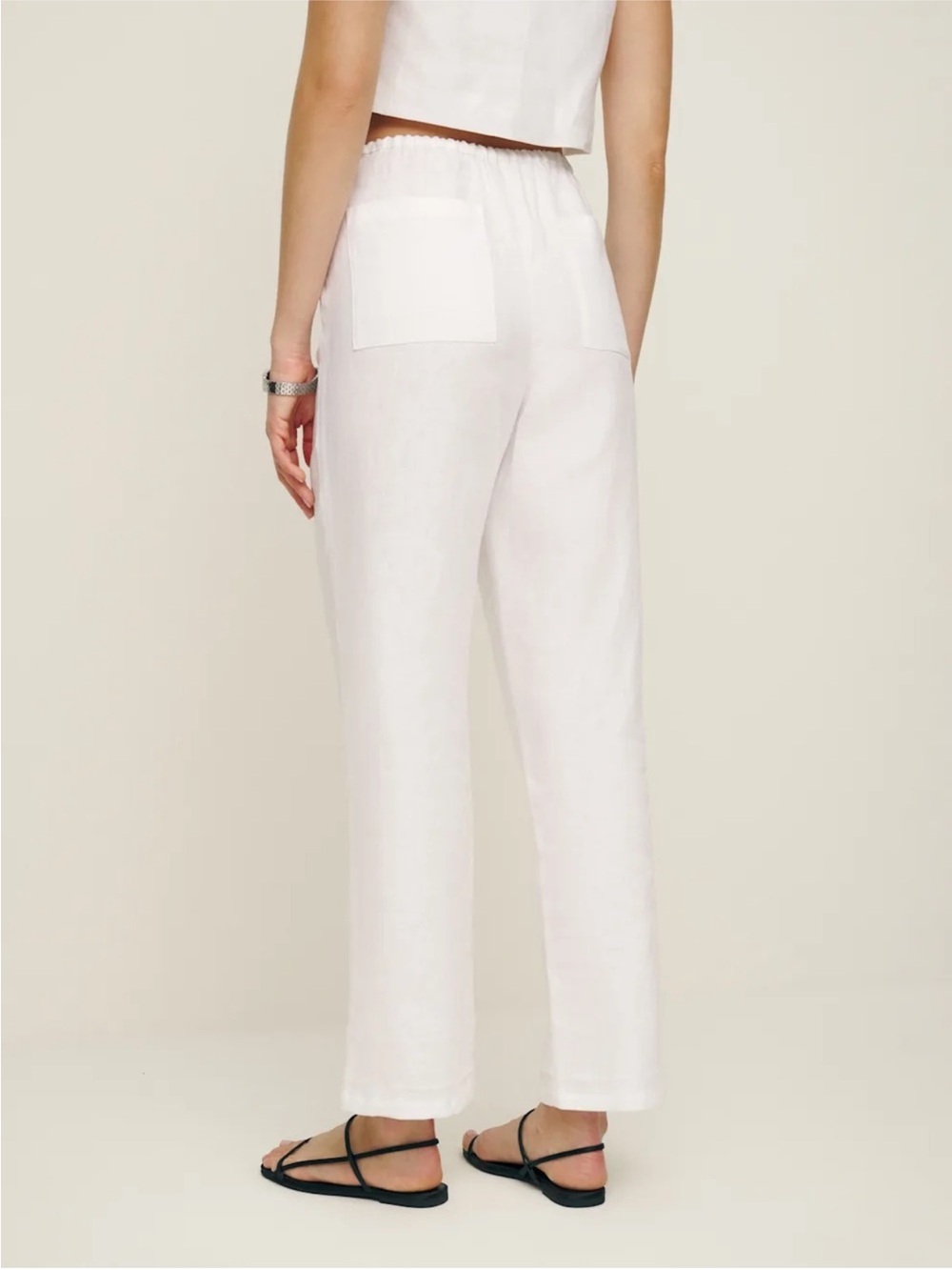 Reformation Remi Cropped Linen Pant - Picture 5 of 5